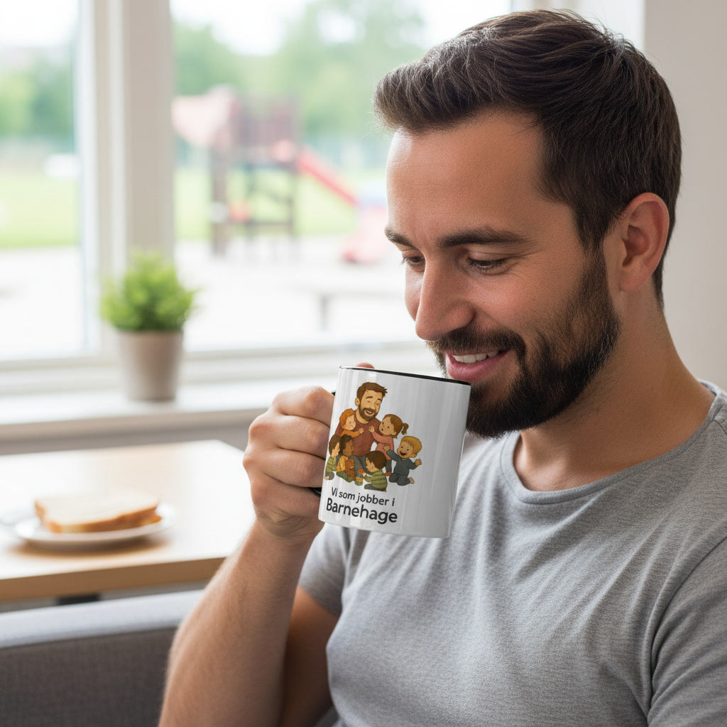 "Vi som jobber i Barnehage" kaffekrus